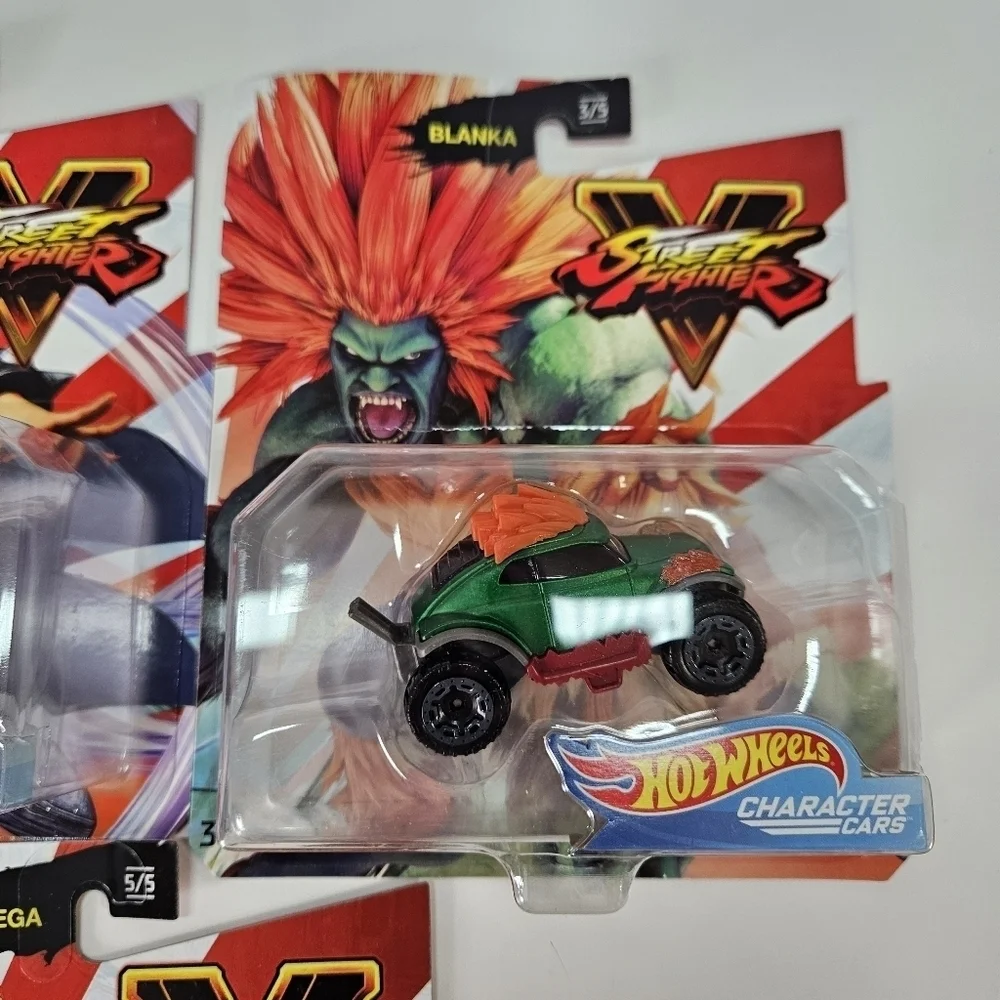 NEW Hot Wheels Street Fighter Character Cars Full Set of 5 RYU Blanka Vega 2019